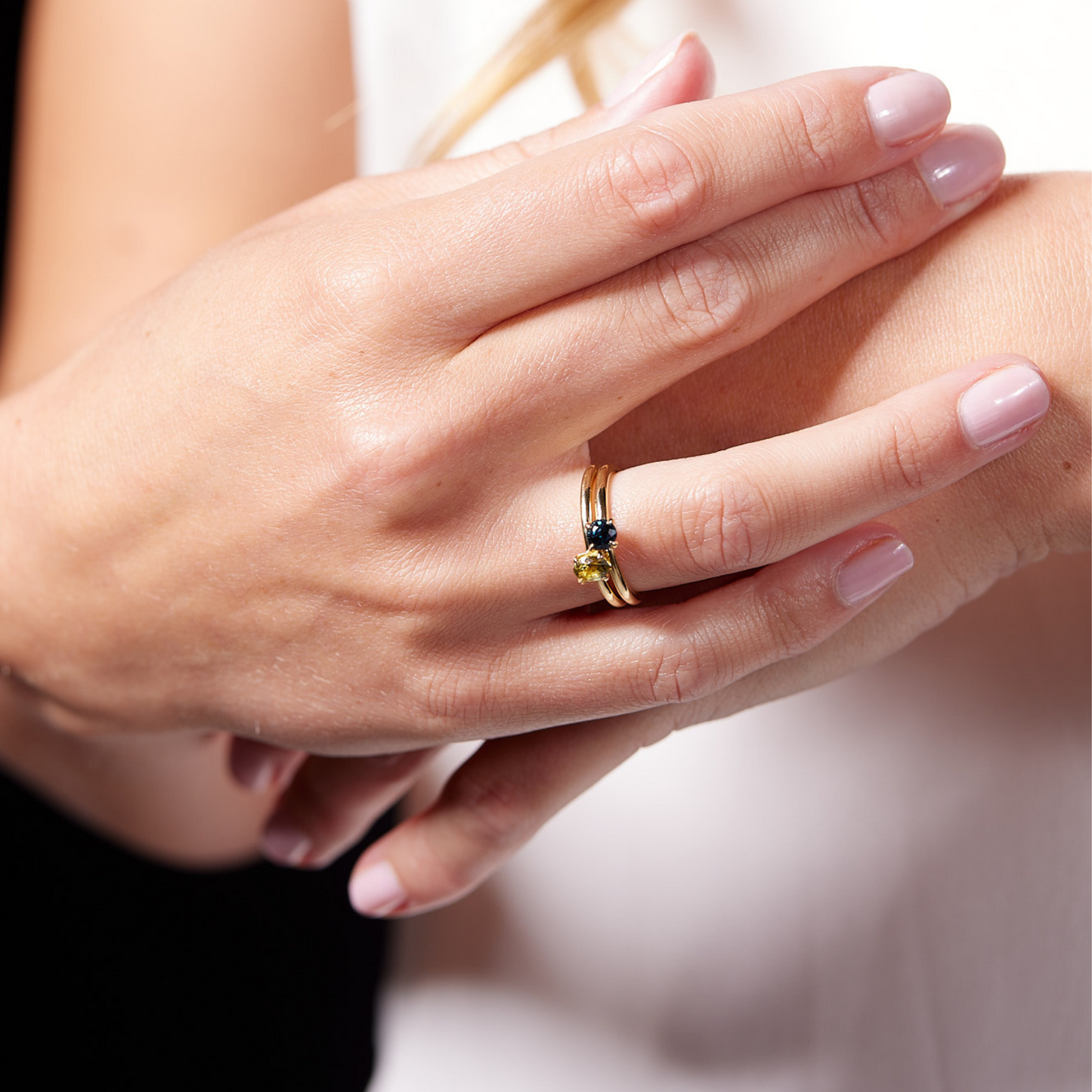 9ct Yellow Gold Yellow Sapphire Ring.